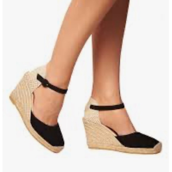 L.K.Bennett Harrison Suede Wedge Heel Sandals - Picture 1 of 16